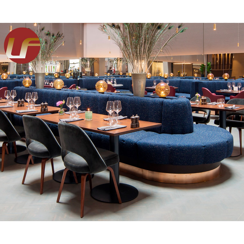 Modern Luxury Restaurant Furniture Half Circle Restaurant Booths Sofa