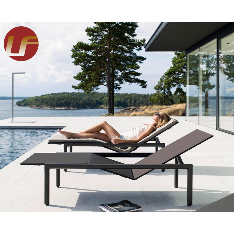 Outdoor Garden Wooden Sun Beds Beach Lounger