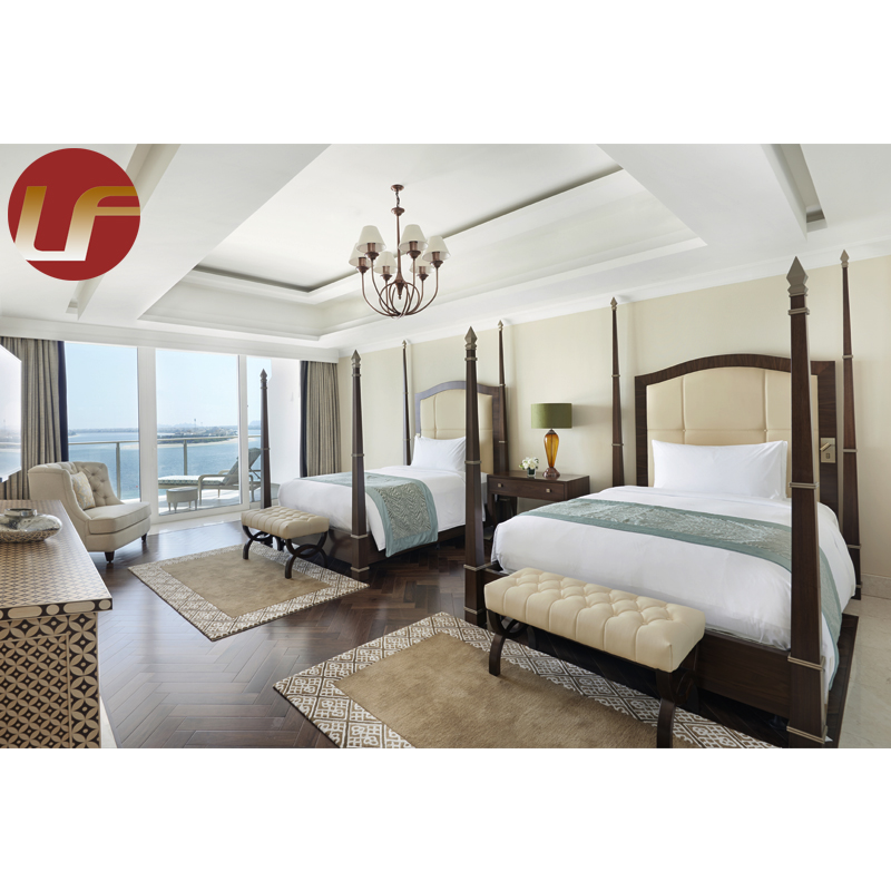 Custom Professional Fashion 5 Star King Size Room Hotel Bedroom Furniture 