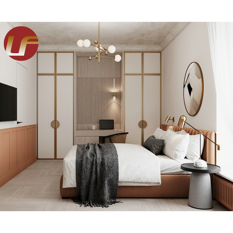 European Modern Hotel Furniturl Apartment Villa Bedroom Wardrobe Cloakroom Furniture Set Custom Hotel Furniture 5 Star