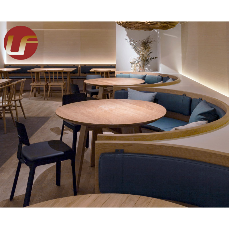 New Modern Design Fast-food Luxury Modern Wooden Antique Restaurant Chairs Booth Seating Sofa For Restaurant Cafe